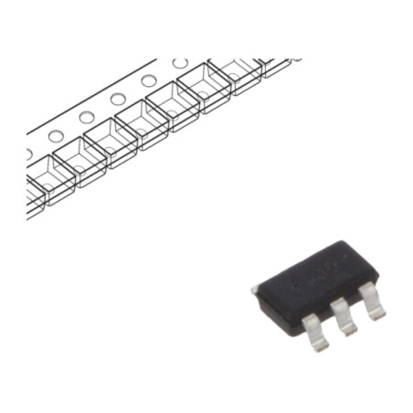 Tranzistor: N-MOSFET x2; unipolar; 100V; 1A; 0,96W; SuperSOT-6