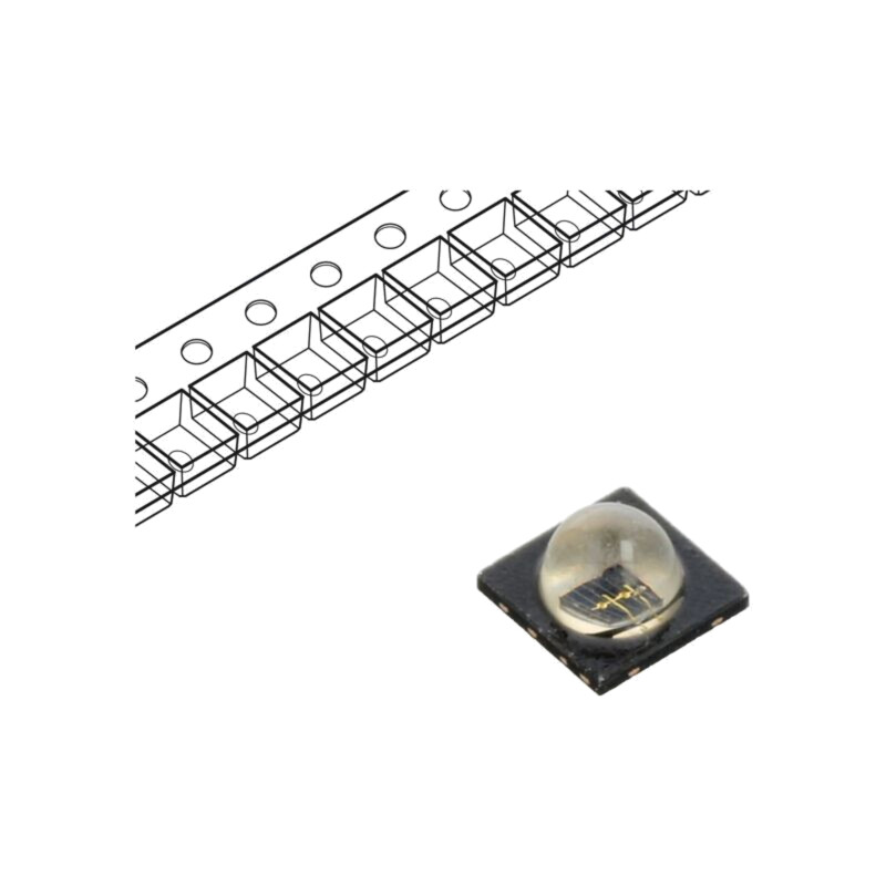 Emiţător IR; 3838; 840÷870nm; transparent; 950mW; 90°; 1,7VDC; SMD Emiţător IR; 3838; 840÷870nm; transparent; 950mW; 90°; 1,7VDC; SMD