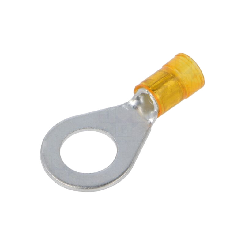 Tip: ring; M8; 4÷6mm2; crimped; for cable; insulated; tinned; yellow
