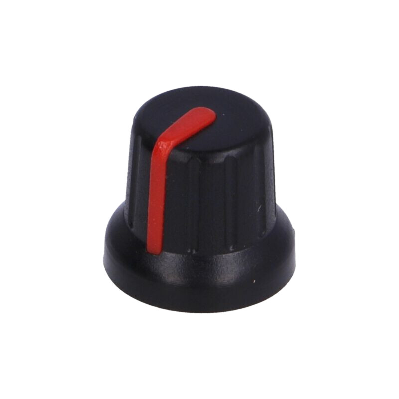 Buton rotativ; miniaturale,cu indicator; ABS; Øax: 6mm; Ø16x14mm