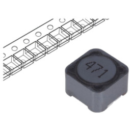 Inductor: fir; SMD; 470uH; 790mA; 980mΩ; ±20%; 12x12x8mm; -40÷125°C