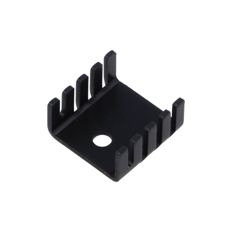 Radiator: extrudat; U; TO220; neagră; L: 19mm; W: 19mm; H: 9,52mm Radiator: extrudat; U; TO220; neagră; L: 19mm; W: 19mm; H: 9,52mm