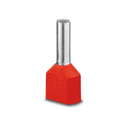 Vârf: tub de capăt; izolată,dublă; cupru; Lung.capăt: 14mm; roşie