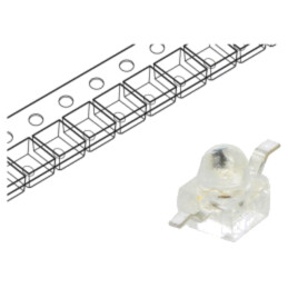 LED; roşie; SMD; Z-Bend; 900÷2400mcd; 1,95÷2,5VDC; 20°; 20mA