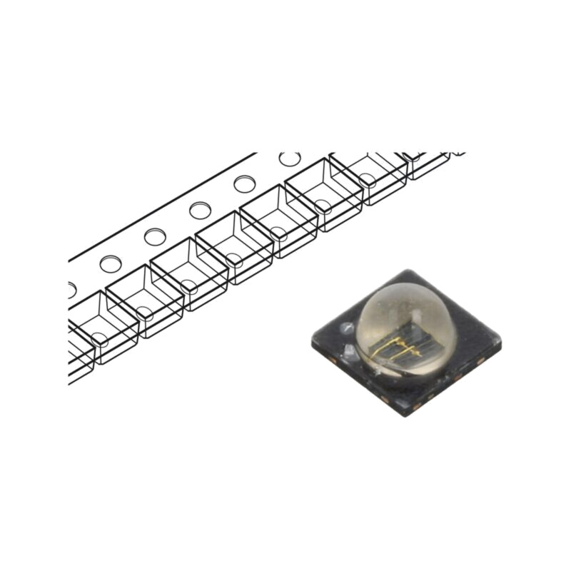 Emiţător IR; 3838; 840÷870nm; transparent; 950mW; 80°; 1,7VDC; SMD Emiţător IR; 3838; 840÷870nm; transparent; 950mW; 80°; 1,7VDC; SMD