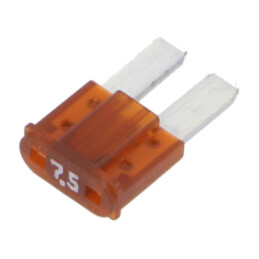 Siguranţă: siguranţă; 7,5A; 32VDC; auto; 9,1mm; 9,1x3,8x15,3mm