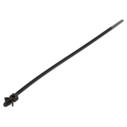Colier de strângere; L: 225mm; W: 5mm; neagră; poliamidă; 225N