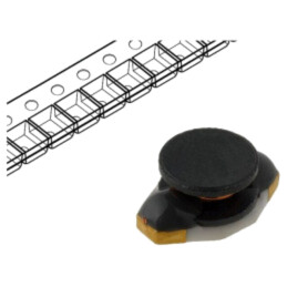 Inductor: fir; SMD; 10uH; Ilucru: 1,1A; 0,16Ω; Isat: 1,1A; A: 6,6mm