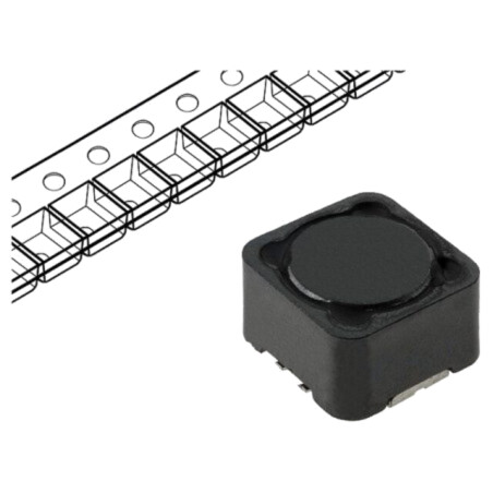 Inductor: fir; SMD; 1mH; 700mA; 1,5Ω; ±20%; 12x12x8mm; -40÷85°C