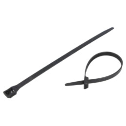 Colier de strângere; L: 257mm; W: 8,9mm; neagră; poliamidă; 552N