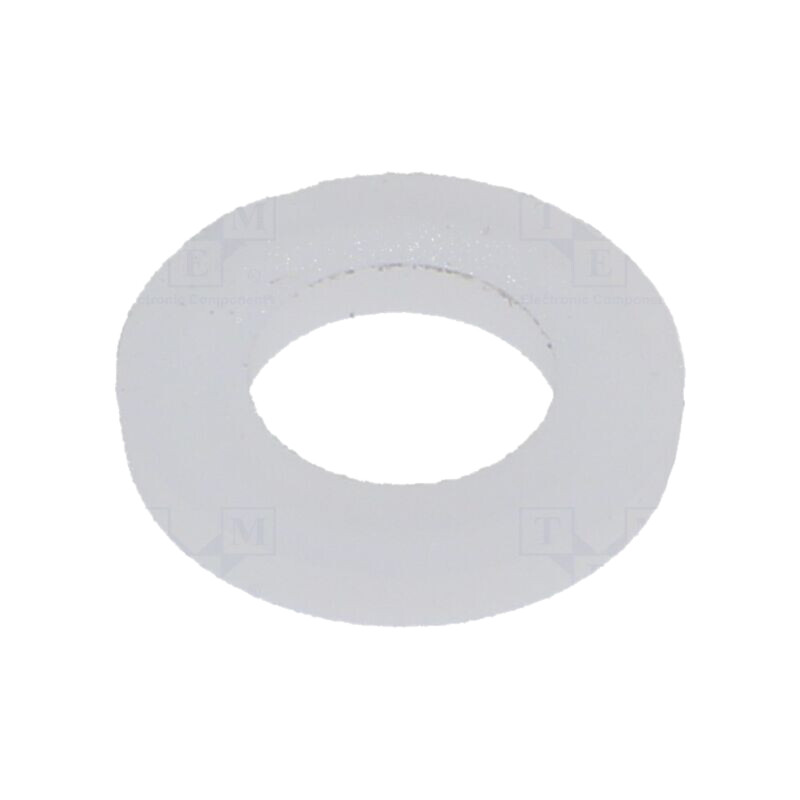 Şaibă; rotundă; D12mm; h1,6mm; PVDF; naturală Şaibă; rotundă; D12mm; h1,6mm; PVDF; naturală