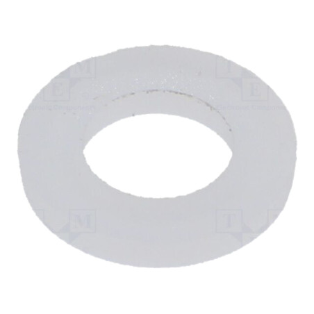 Şaibă; rotundă; D12mm; h1,6mm; PVDF; naturală
