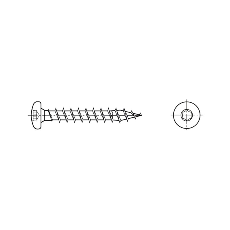 Şurub; pt.lemn; 5x40; Cap: cap rotund; Torx®; TX20; SPAX®; BN 21237 Şurub; pt.lemn; 5x40; Cap: cap rotund; Torx®; TX20; SPAX®; BN 21237