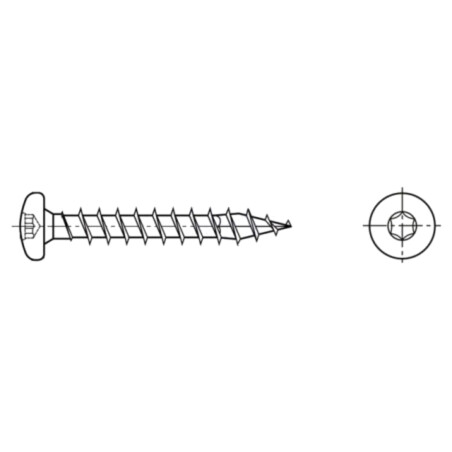 Şurub; pt.lemn; 5x40; Cap: cap rotund; Torx®; TX20; SPAX®; BN 21237