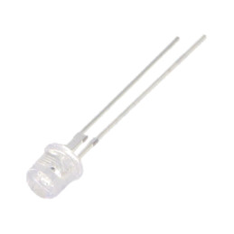 LED; albastru; 5mm; 4200÷5800mcd; 140°; Parte frontală: plat