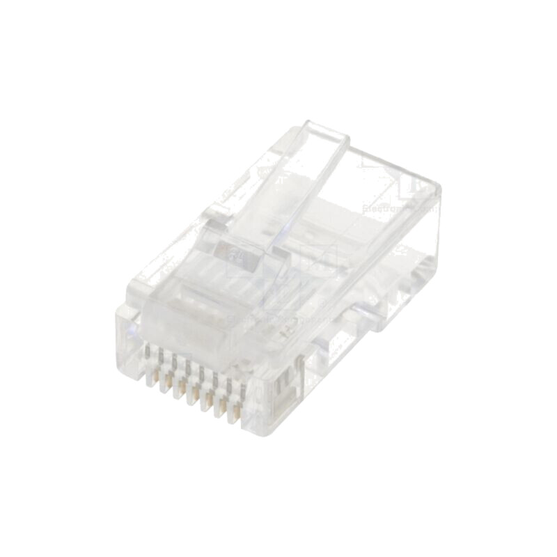 Conector: RJ45; mufă; PIN: 8; Contacte: bronz-fosfor; aurit; UL94V-0 Conector: RJ45; mufă; PIN: 8; Contacte: bronz-fosfor; aurit; UL94V-0
