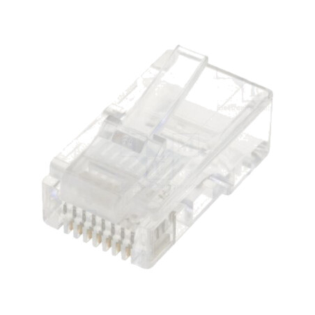 Conector: RJ45; mufă; PIN: 8; Contacte: bronz-fosfor; aurit; UL94V-0