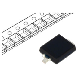 Fotodiodă IR PIN; SMD; 940nm; 730÷1100nm; 120°; 5nA; neagră; 150mW
