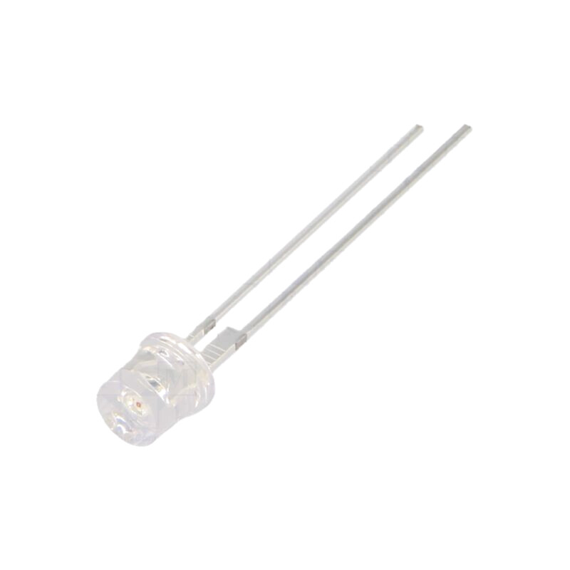 LED; roşie; 5mm; 5800÷7000mcd; 140°; Parte frontală: plat; -30÷85°C