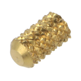 Adaos filetat; alamă; M4; BN 37875; Lung: 10,3mm; pt.plastic