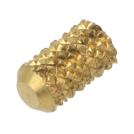 Adaos filetat; alamă; M4; BN 37875; Lung: 10,3mm; pt.plastic