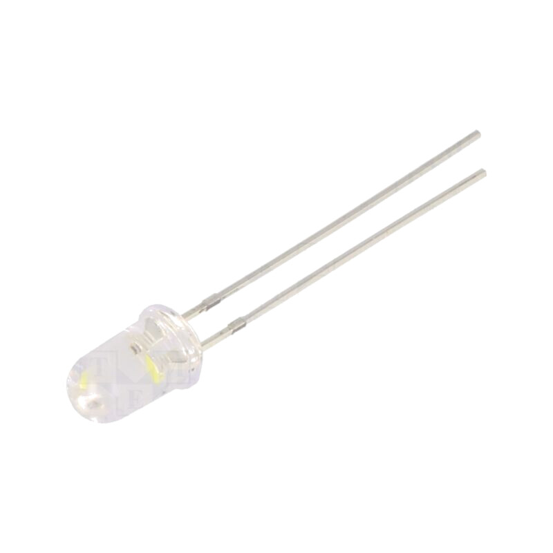 LED; albă; 5mm; 30000mcd; 15°; Parte frontală: convex; 3÷5VDC LED; albă; 5mm; 30000mcd; 15°; Parte frontală: convex; 3÷5VDC