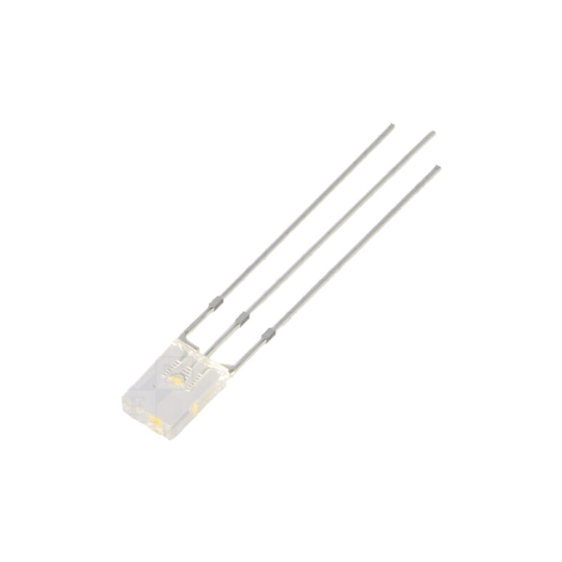 LED; alb cald,roşie; dreptunghiulară; 2x5x7mm; bicoloră; 120° LED; alb cald,roşie; dreptunghiulară; 2x5x7mm; bicoloră; 120°