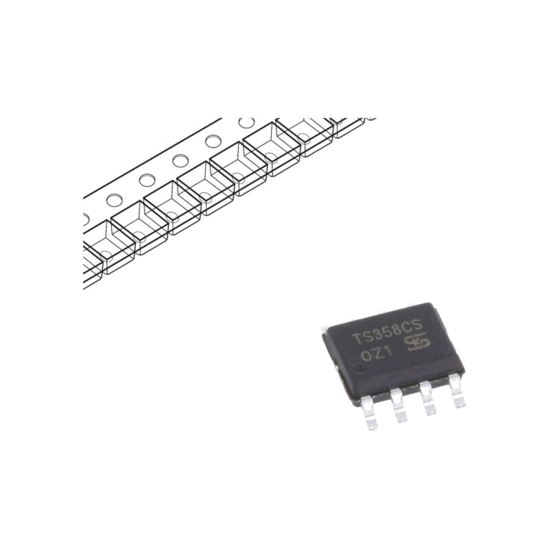 IC: amplificator operaţional; 1MHz; Ch: 2; SOP8; rolă,bandă IC: amplificator operaţional; 1MHz; Ch: 2; SOP8; rolă,bandă