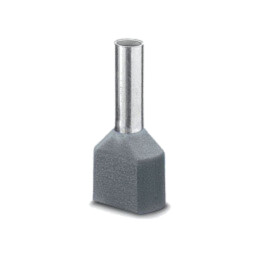 Vârf: tub de capăt; izolată,dublă; cupru; Lung.capăt: 12mm; gri