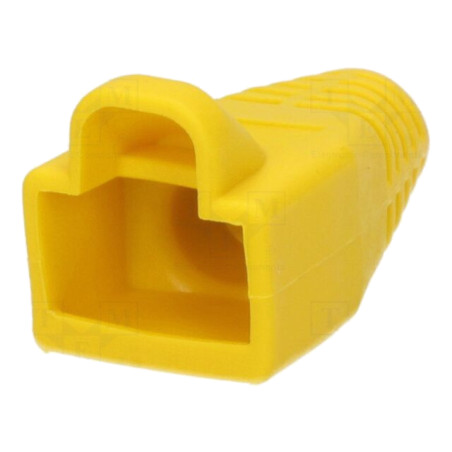 Protecţie mufă RJ45; 6mm; galbenă
