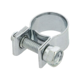 Colier cu şurub; W: 9mm; Crimpare: 10÷12mm; oţel zincat; Mini; W1