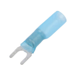 Vârf: furcă; M5; 1,5÷2,5mm2; crimpat; pe cablu; izolată; albastră