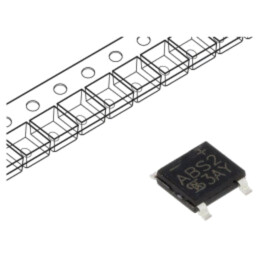 Punte redresoare: monofazat; Urmax: 200V; If: 1A; Ifsm: 30A; ABS; SMT