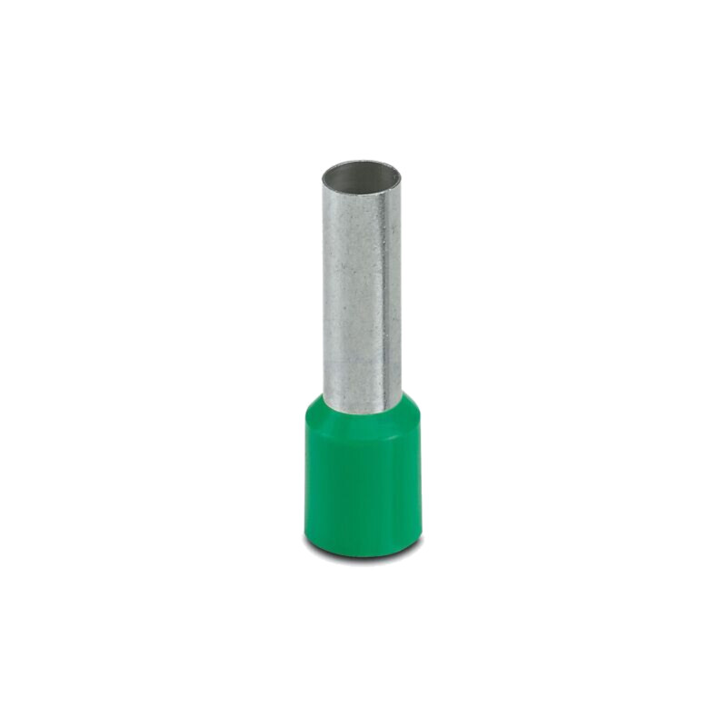Vârf: tub de capăt; izolată; cupru; 16mm2; Lung.capăt: 18mm; verde