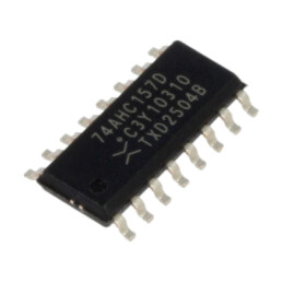 IC: digital; multiplexor; Ch: 4; IN: 2; CMOS; SMD; SO16; 2÷5,5VDC; AHC
