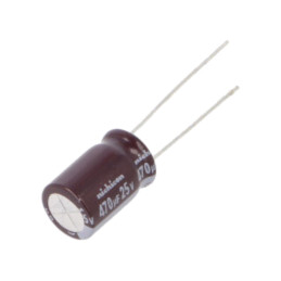 Condensator: electrolitic; low ESR; THT; 470uF; 25VDC; Ø10x16mm