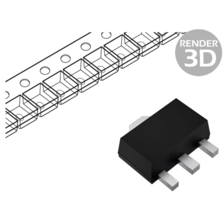 IC: stabilizator de tensiune; LDO,liniar,nereglabil; 3,3V; 0,15A