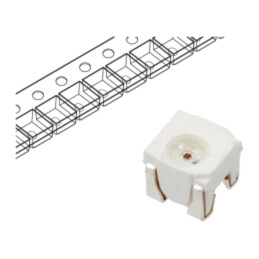 LED; galbenă; SMD; PLCC4; 2000÷3000mcd; 1,8÷2,5VDC; 4x4x3,55mm
