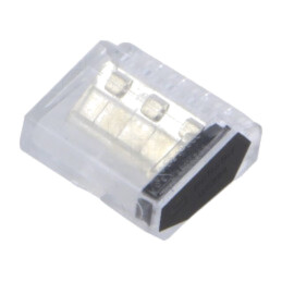 Cu eliberare rapidă; 24A; 450V; bornă cu arc; L: 19,1mm; piste: 1