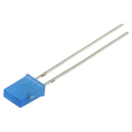 LED; albastru; dreptunghiulară; 7x5x2mm; bipolară; 68mcd; 100°
