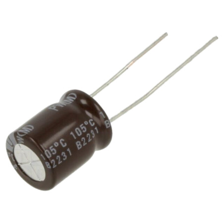 Condensator: electrolitic; low ESR; THT; 220uF; 35VDC; Ø10x12,5mm