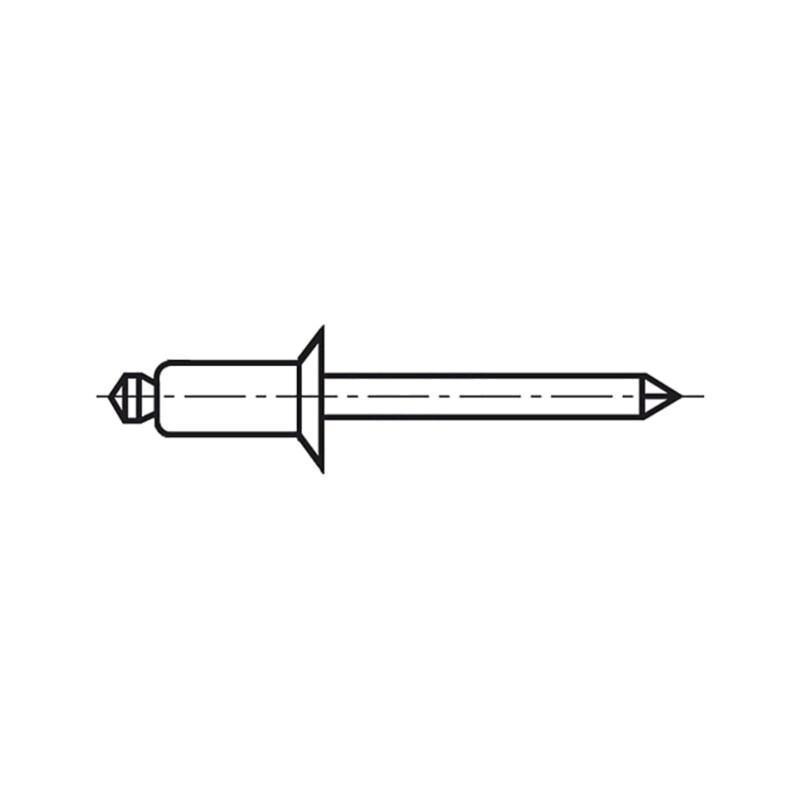 Diblu; aluminiu; Diam.nit: 3,2mm; Lung.nit: 11mm; BN 925; DIN 7337B Diblu; aluminiu; Diam.nit: 3,2mm; Lung.nit: 11mm; BN 925; DIN 7337B