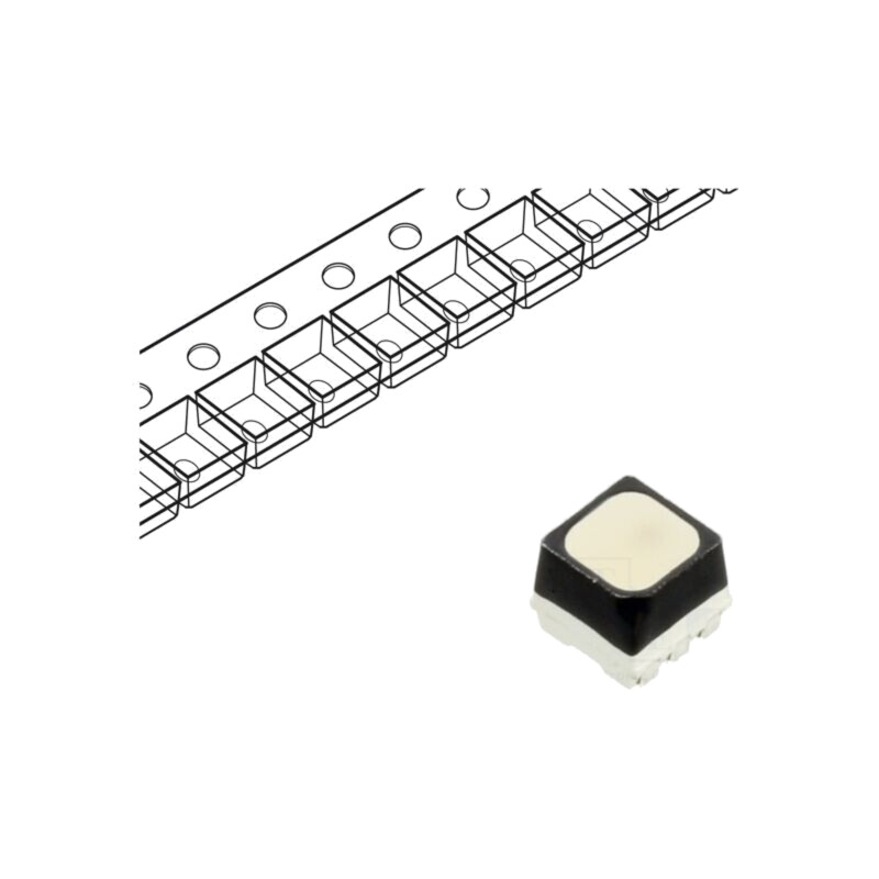 LED; RGB; SMD; 2727; 1,6÷2,4VDC,2,4÷3,3VDC; 2,8x2,7x2,45mm; 120° LED; RGB; SMD; 2727; 1,6÷2,4VDC,2,4÷3,3VDC; 2,8x2,7x2,45mm; 120°