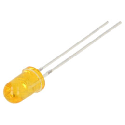 LED; portocalie; 5mm; 750÷1120mcd; 30°; Parte frontală: convex