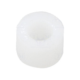 Şaibă; rotundă; D9,5mm; h6,4mm; poliamidă; naturală