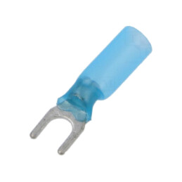 Vârf: furcă; M5; 1,5÷2,5mm2; crimpat; pe cablu; izolată; albastră