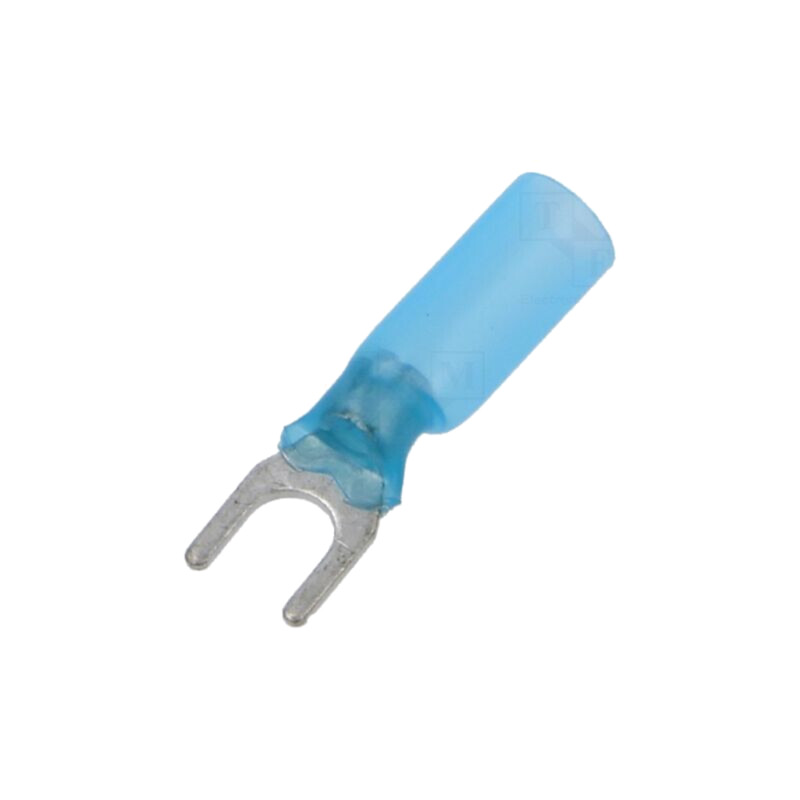 Vârf: furcă; M5; 1,5÷2,5mm2; crimpat; pe cablu; izolată; albastră Vârf: furcă; M5; 1,5÷2,5mm2; crimpat; pe cablu; izolată; albastră