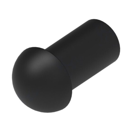 Capac de protecţie; poliamidă; neagră; Entrelec; Ø: 6,4mm; L: 12mm