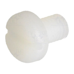 Şurub; M5x8; 0,8; Cap: cap rotund; crestat; 1,3mm; poliamidă; 8G204