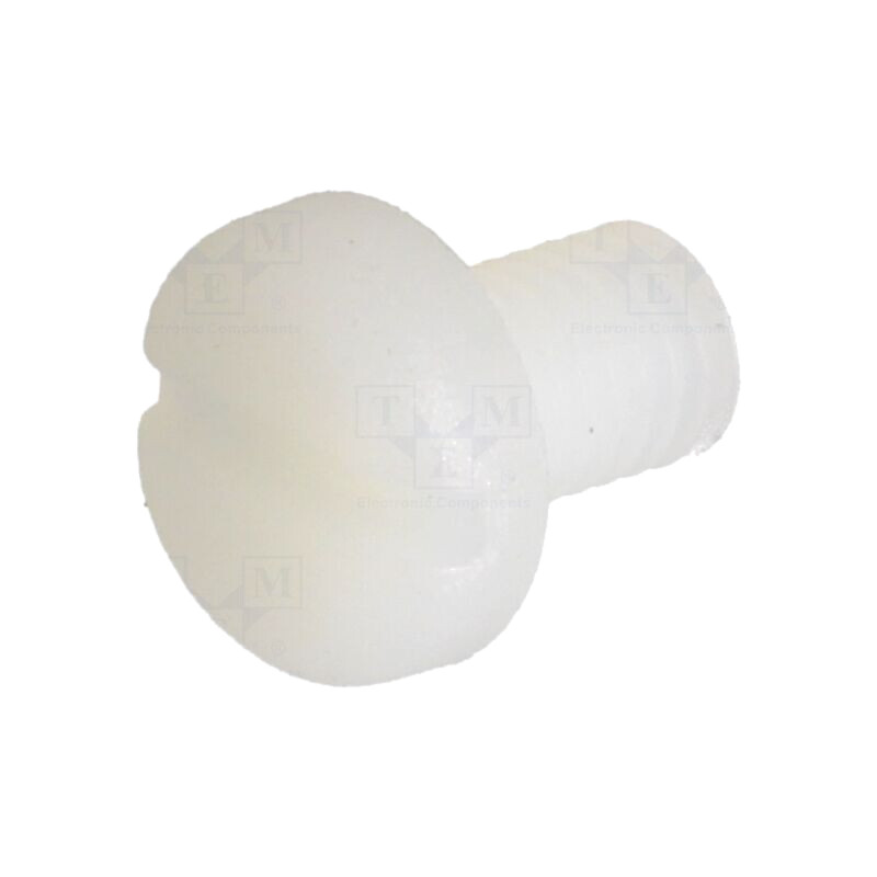 Şurub; M5x8; 0,8; Cap: cap rotund; crestat; 1,3mm; poliamidă; 8G204 Şurub; M5x8; 0,8; Cap: cap rotund; crestat; 1,3mm; poliamidă; 8G204